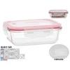 Taisnstūra pusdienu kārba 640 ml 6 5 x 17 5 x 13 cm KITCHEN&amp;GO ()