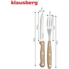 8 dalių kepsnių ir BBQ rinkinys, nerūdijantis plienas ir mediena, Klausberg KB 7976