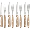 8 dalių kepsnių ir BBQ rinkinys, nerūdijantis plienas ir mediena, Klausberg KB 7976