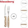 8 dalių kepsnių ir BBQ rinkinys, nerūdijantis plienas ir mediena, Klausberg KB 7976