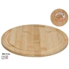Apvali bambukinė pjaustymo lentelė 1 x 30 x 30 cm, KITCHEN&GO