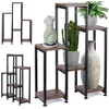 Augalų stovas, metalinis, 6 lentynos, 49 x 18 x 70 cm, 569817, Vilde