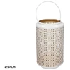 Balta Kaia žibintas žvakėms, 25 cm, 15.00 x 15.00 x 25.00, GARDEN ENJOY