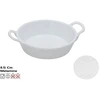 Baltas kepimo indas su rankenomis 11,5 cm, 8,5x11,5x3 cm, KITCHEN&amp;GO