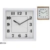 Balts sienas pulkstenis 25 x 25 x 4 cm DECORLIFE ()