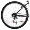 MTB dviratis 26" Tec V TopVelo, rėmas standartinis, juoda/raudona/mėlyna