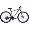 MTB bicycle 29" Discovery TopVelo BASTION MD CS frame-48 cm pilkas with oranžinis