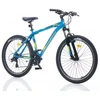 Blue City bike TopVelo CORELLI VIA 1.3 (Wheel size: 24, Frame size: 14) Mėlyna with light žalias-pilka design