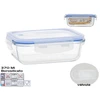 Borosilikatinio stiklo laikymo indas su vožtuvu, 370 ml, matmenys 5,5 × 15,5 × 11,5 cm, KITCHEN&GO