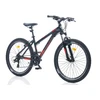 City bike TopVelo CORELLI VIA LADY 1.0 (Wheel size: 26, Frame size: 16) Juodas with red-pilka design