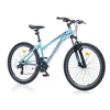 City bike TopVelo CORELLI VIA LADY 1.0 (Wheel size: 26, Frame size: 16) Turquoise / violetinė-pilka