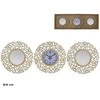 Pulksteņa komplekts ar 2 spoguļiem zari 24 cm 24 x 24 x 3 cm DECORLIFE ()