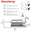 Nadziewarka Dešrų kimštuvas, 3kg talpos, horizontalus, nerūdijančio plieno, Klausberg, kb-7928
