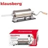 Nadziewarka Dešrų kimštuvas, 3kg talpos, horizontalus, nerūdijančio plieno, Klausberg, kb-7928