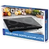 Dviejų žiedų keraminė indukcinė kaitlentė BROCK HP 4013, galia 2000W+2000W