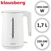 Elektrinis virdulys Klausberg KB 7890, tūris 1,7 l, 2200 W