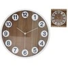 Melna koka sienas pulkstenis ar 3D cipariem 30 x 30 x 4 5 cm DECORLIFE ()