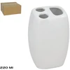 Keraminis dantų šepetėlių laikiklis, 220 ml, baltas, 5.00 x 6.00 x 11.00, BATH&amp;GO