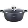 King Hoff Marmuru dengtas puodas, Ø22x9,9 cm, 3,3 l, juodas, Kinghoff, KH 1594