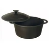 King Hoff Puodas su dangčiu, ketaus Ø24cm 4l juodas Kinghoff, KH 2254