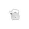 King Hoff Švilpiantis arbatinukas, 2 l, balto marmuro spalvos su balta rankena Kinghoff KB 7319