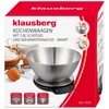 King Hoff Virtuvinės svarstyklės su dubeniu 1,8 L, KLAUSBERG KB 7939