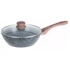 King Hoff Wok keptuvė su dangčiu, aliuminio, pilko marmuro Ø24cm Kinghoff KH 1583