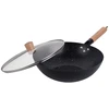 King Hoff Wok keptuvė su dangčiu, juodo marmuro, Ø30 cm × aukštis apie 9 cm, KH 1984, Kinghoff
