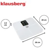 KLAUSBERG baltos vonios svarstyklės, 4 × AAA, KB 7941