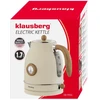 Klausberg Retro stiliaus elektrinis virdulys su termometru, 1,7 l, kreminės spalvos, 2200 W, KB 9006, Klausber