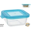 Kvadratinė stiklinė pietų dėžutė 800 ml, 6 x 17,5 x 15,5 cm, KITCHEN&GO