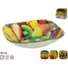 Kvadratinis stiklinis dubuo, 3 dizainai, 4 x 15 x 15 cm, KITCHEN&GO