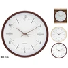 Medžio efekto sieninis laikrodis 30 cm, 2 rūšių, 30 x 30 x 4 cm, DECORLIFE
