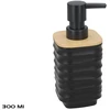 Muilo dozatorius, juodas su bambuku, 300 ml, 7.00 x 8.00 x 15.50, BATH&amp;GO