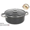 Kitchengo Bikuvalt Puodas CRIS GRANITE 24cm 3.7L Nepridegantis