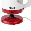 Elektrinis virdulys Oliver Voltz 55551230FR, 1300W, 0.9L, belaidis, baltos/raudonos spalvos