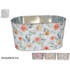 Ovalus cinkuotas kibiras 22,5x13,5x11 cm, GARDEN ENJOY