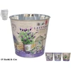 Ovalus cinkuotas kibiras Bejar 3 asortimentai 17,5x16,5x13 cm, GARDEN ENJOY
