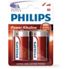 PHILIPS alkaline LR20 (D) šarminės baterijos, 2 vnt./lizdinėje pakuotėje, 009000314