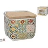 Druskos indelis su bambukiniu dangteliu, 12 x 12,5 x 11 cm, KITCHEN&amp;GO