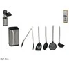 Kitchengo Bikuva.lt Virtuvės įrankių met/plast. rinkinys 5vnt. su dėklu