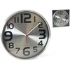 Decorlife zegar ścienny Abel 29 cm aliuminio sidabrinė/juoda
