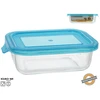Stačiakampė stiklinė pietų dėžutė 1040 ml, 6 x 22 x 15,5 cm, KITCHEN&GO