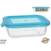 Stačiakampė stiklinė pietų dėžutė 640 ml, 5,5 x 19,5 x 13 cm, KITCHEN&GO
