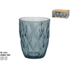 Stikliniai puodeliai (6 vnt.) 280 ml, mėlyni, 10 x 8 x 8 cm, KITCHEN&GO