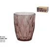 Stikliniai puodeliai (6 vnt.) 280 ml, rožiniai, 10 x 8 x 8 cm, KITCHEN&GO