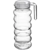 Stiklinis ąsotis su dangčiu, 1 L, raštas 2, 14 x 9 x 24 cm, 47955, GALICJA