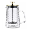 Stūmoklinis kavos/arbatos virimo aparatas, stiklinis, 0,35 l, Klausberg, KB 7765