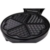 Sumuštinių keptuvas Rosberg 55R51442GB, vaflių kepimo aparatas, 1200 W, 5 širdelės formos vafliai, juodas