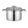 Swiss Haus SH-EC18 18 cm Stainless Steel Puodas with Glass Lid